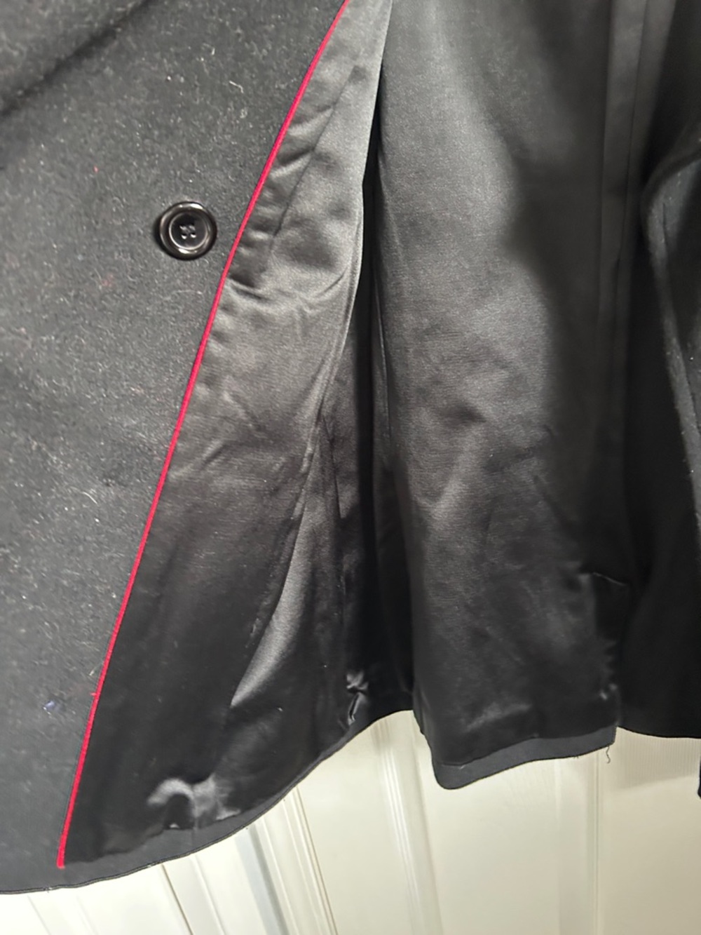 Joe Fresh Black Double-Breasted Wool Peacoat - Picture 6 of 7